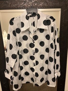 Moonlight polkadot top